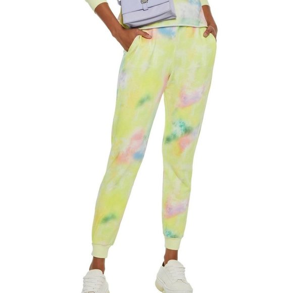 Alice + Olivia Pants - ALICE + OLIVIA Tie-dyed French cotton-terry track pants Size Small